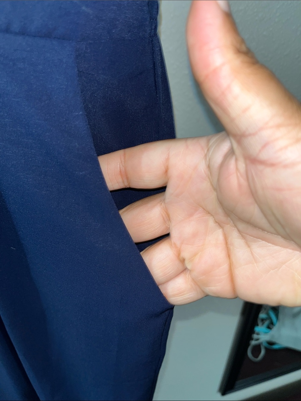 SHEIN Navy Wrap-Style Maxi Dress - Picture 11 of 14